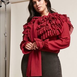Plus Size ETA Ruffle Blouse